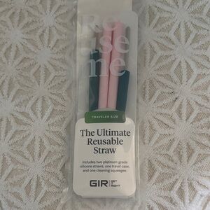 GIR The Ultimate Reusable Straw - Pink & Teal
